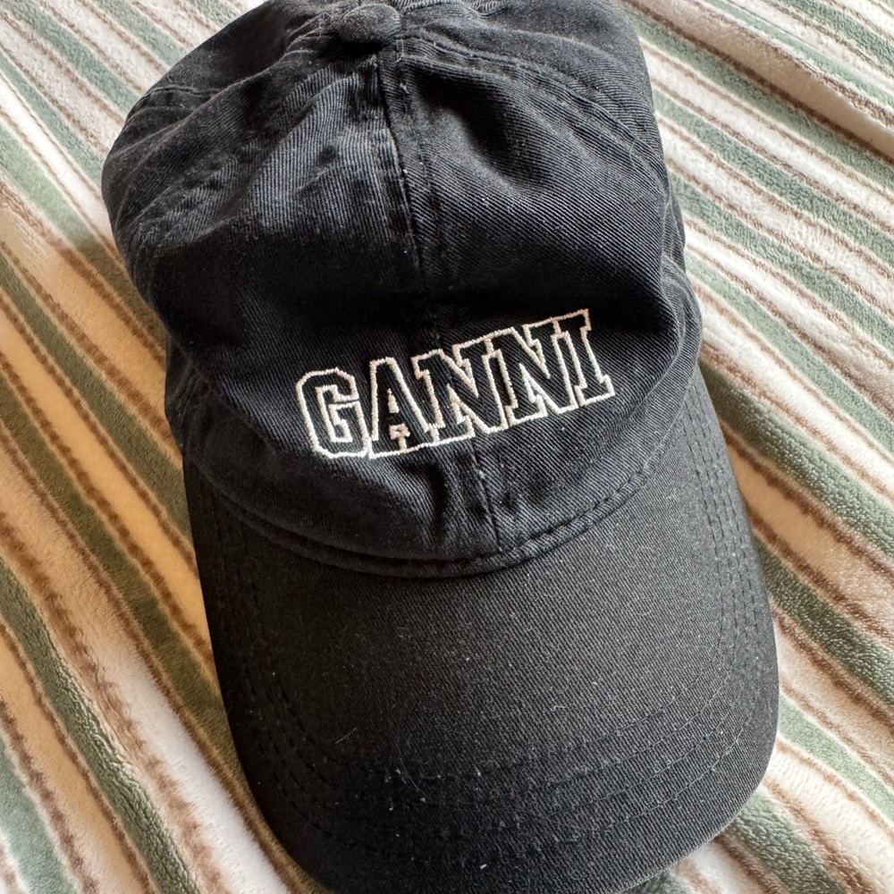 Black GANNI dad hat